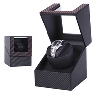 Automatic Single Watch Winder with Quiet Motor Luxury Watch Box, AC Adapter or Battery Powered