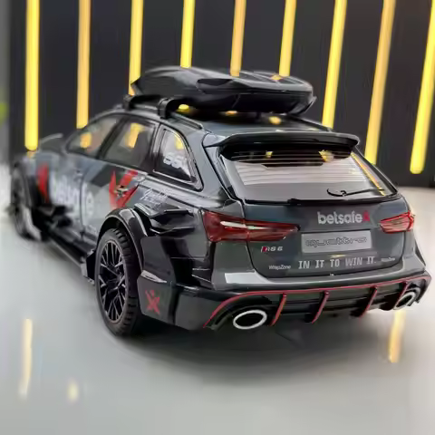 1:24 Audi RS6 Modified Vehicles RS7 Alloy Metal Diecast Model Car Boy’s High Simulation Miniature Ho