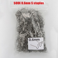 500pcs Plastic Repair Machine Welding Hot Stapler Pre Cut Waves Staple 0.6mm 0.8mm Big Waves Sheet M