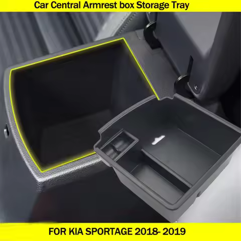 Car Styling Central Armrest Storage Box Glove Case For Kia Rio K2 K3 K4 K5 KX3 KX5 KX7 KX CROSS Spor