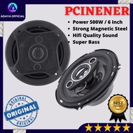 [ 2 PCS ]Speaker Mobil 6 Inch Full Bass 400W Coaxial HiFi 2 Way 6 Inch Komplit