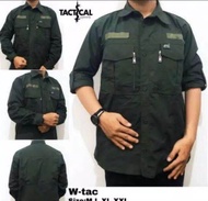 Kemeja tactical pria w tac panjang baju outdoor gunung tactical pdl lapangan