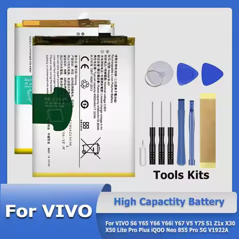 B-K0 B-H6 B-H3 B-N7 B-M7 New Battery For VIVO S6 Y65 Y66 Y66i Y67 V5 Y7S S1 Z1x X30 X50 Lite Pro Plu