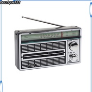 BOU AM FM SW Radio With Telescopic Antenna Knob Adjustment Radio Speaker Battery Operated Portable Radio Player Best