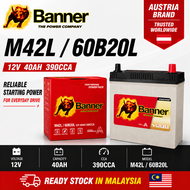 M42L M42R 60B20L 60B20R EFB BANNER BATTERY BATERI KERETA SUITABLE FOR PERODUA MYVI ALZ AXIA BEZZA AR