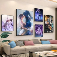 1pc Soul Land Poster Stickers Art Wall Murals Decor Game Room Decor Kawaii HD Painting Cat Cars canv