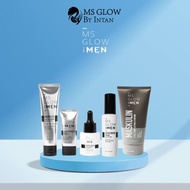 hk3 MS Glow For Men Skincare Paket Wajah Facial Wash Cream Serum Sun