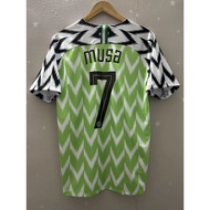 【Retro version】2018 Nigeria MUSA IWOBI MIKEL Top Quality Home soccer Football Jersey custom T-shirt