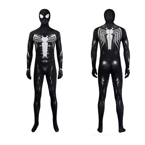 Venom Symbiont Spiderman Cosplay Jumpsuit Mask Cosplay Costume Zentai Suit Venom Halloween Outfit Pa