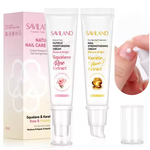 SAVILAND Nail Strengthener with VE and Keratin for Damaged Nails Strengthens Nails And Cuticles Prot