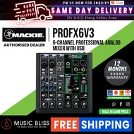 Mackie ProFX6v3 6-channel Mixer with USB and Effects (Pro FX 6v3 / Pro FX6 v3)