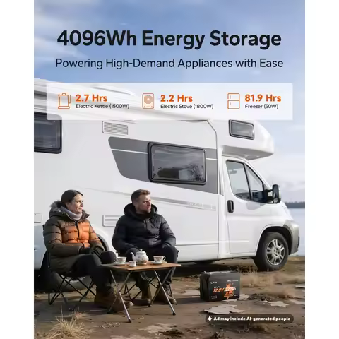 12V 320Ah Mini Self-Heating LiFePO4 Battery,Group 31+,Bluetooth,2 Heating Modes,4000+ Deep Cycles,fo