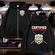 CSG Security Design Zipped Hoodie Microfiber Classic Hoodie Unisex Premium Printed
