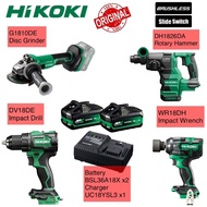 HIKOKI COMBO G1810DE / DH1826DA / DV18DE & WR18DH CORDLESS GRINDERS ROTARY HAMMER IMPACT DRILL IMPAC
