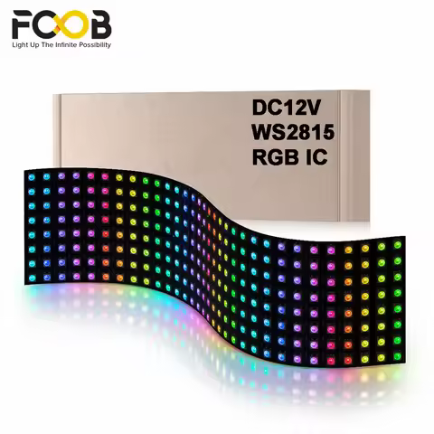 DC12V WS2815 Matrix Pixel Panel Led Display Flexible Screen Individually Addressable LED Lights Prog