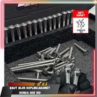 Clutch block bolt, honda NSR 150 L stainless steel titanium model anti-rust