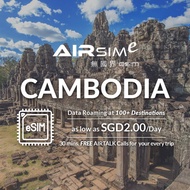 AIRSIMe Global Travel Prepaid eSIM - Cambodia