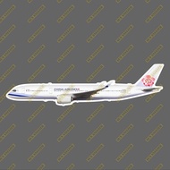 China Airlines Standard Coating A350 Realistic Civil Aircraft 3M Sticker Waterproof Size 165MM