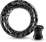 1 Pair Ear Gauges Classic Hammered for Stretched Ears Hypoallergenic 316 Stainless Steel Ear cuff Tu