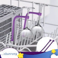 4/8pcs Silicone Wine Glass Protectors Dishwasher Stemware Holders Flexible Tether Attachments Bpa-fr