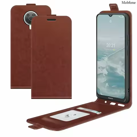 For Nokia G20 G10 G 20 G21 G11 Retro Leather Case Flip Vertical Book Card Holder Full Cover For Noki