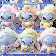 Lilo & Stitch Eat Something Before Sleep Blind Box 2025NEW Cute Pajamas Stitch Plush Doll Bag Pendan