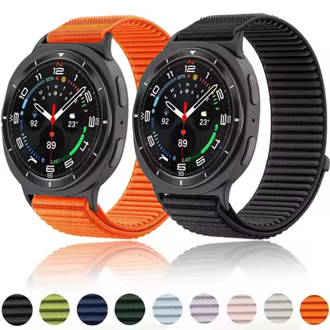 Official Fabric Sports Nylon Strap for Samsung Galaxy Watch 8 40mm 44mm Breathable Wristband Samsung