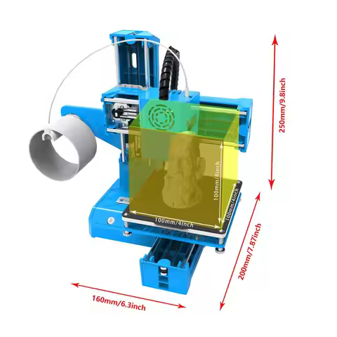 EasyThreed K9 Mini 3D Printer FDM Desktop Impresora 3D 100\*100mm Print Size One Key Printing TF Car