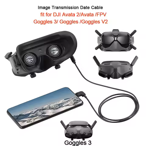 Image Transmission Date Cable for DJI Avata 2/Avata Goggles 3/2 /FPV Goggles V2 Phone/Tablet Adapter