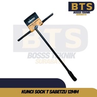SABETZU Socket Wrench T Handle Black Variant 8mm 12mm Black T-Socket Wrench 8mm 12mm SABETZU T-Socke