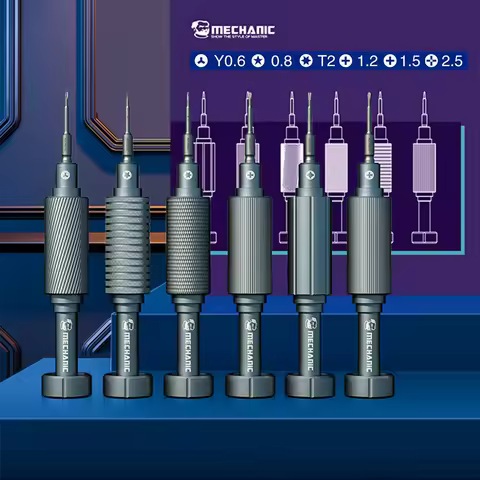 MECHANIC iShell MAX Precision Magnetic Screwdriver Y0.6 Pentalobe 0.8 for iPhone Android Mobile Phon