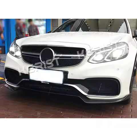 Carbon fiber front bumper spoiler for Benz W212 E63 2014 2015 car accessories
