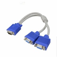 Kabel VGA splitter cabang 1male ke 2female - VGA Splitter 2 Port / Kabel VGA splitter cabang 1male
