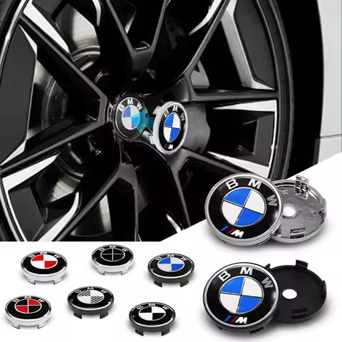 4pc 56mm 60mm Wheel Center Cap Logo Hub Cover Badge Auto Decal For BMW X1 X2 X3 X4 X5 X6 F30 F34 E90