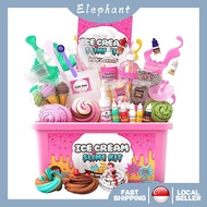 【SG local shipping】DIY slime handmade puzzle decompression science experiment ice cream slime making