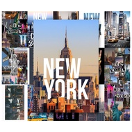 [Paper] A4 Color Printing - Set of 50 Wallpaper Poster Sheets - NEW YORK POSTER - Home Decor | MS: 1