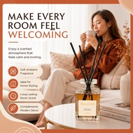 Ebony Agarwood Home Reed Diffuser Hotel Style Oud Scent Wangian Rumah