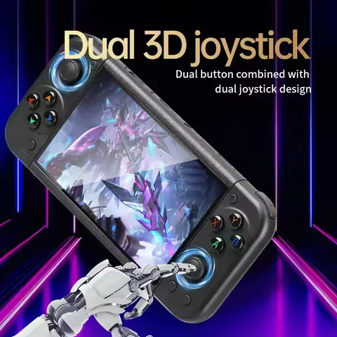 RG50XX Handheld Retro Game Console 5Inch Display 128G 20000+Video Games LINUX 3D Joystick For GBC GB