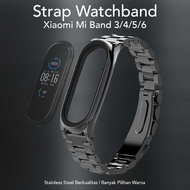 Mijobs Strap Watchband 3 Point Stainless Steel Xiaomi Mi Band 3/4/5/6