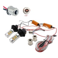 Amber/White Turn Signal Lights Ready CANbus Fast Start Error Free DRL Plug and Play 1156 BA15S 7440 