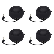 4X Mini Speaker Portable Rechargeable Travel Speaker with Aux Input Wired 3.5mm Headphone Jack