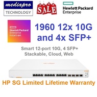 HP / HPE 1960 12XT 10G Aruba Instant On Managed 12-port 10G & 4-port SFP+ Switch HP JL805A Cloud 196