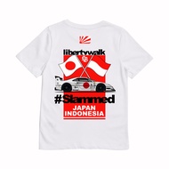 KRMK Unisex Children's Distro T-Shirt with JDM LIBERTY WALK SLAMMED FERRARI F40 LBWK Image