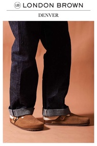 LONDON BROWN - DENVER รองเท้าหนัง ทรง MULES