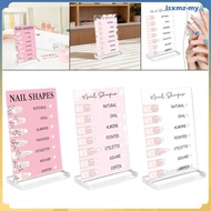 [LsxmzMY] Nail Art Display Board Acrylic Nail Art False Tips Display Board Clear Manicure