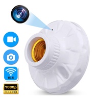 E27 lamp base 4K Mini WIFI Hidden camera, night vision and motion detection, supports mobile app rem