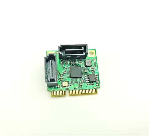 Mini PCIe Mini PCI-e to 2 port SATA 3.0 Expansion Card Support SATA HDD SSD Adapter Card ASM1061 Chi