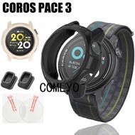 For COROS PACE 3 Case Smart Watch TPU Soft Protective shell Cover pace3 Glass Screen Protector Charg
