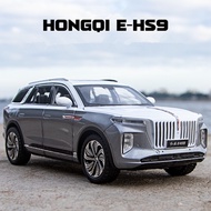 1:24 HONGQI E-HS9 SUV Alloy New Energy Car Model Diecast Metal Toy Vehicles Car Model