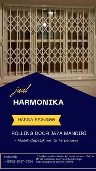 Produksi Pintu Geser Harmonika Rolling Door 